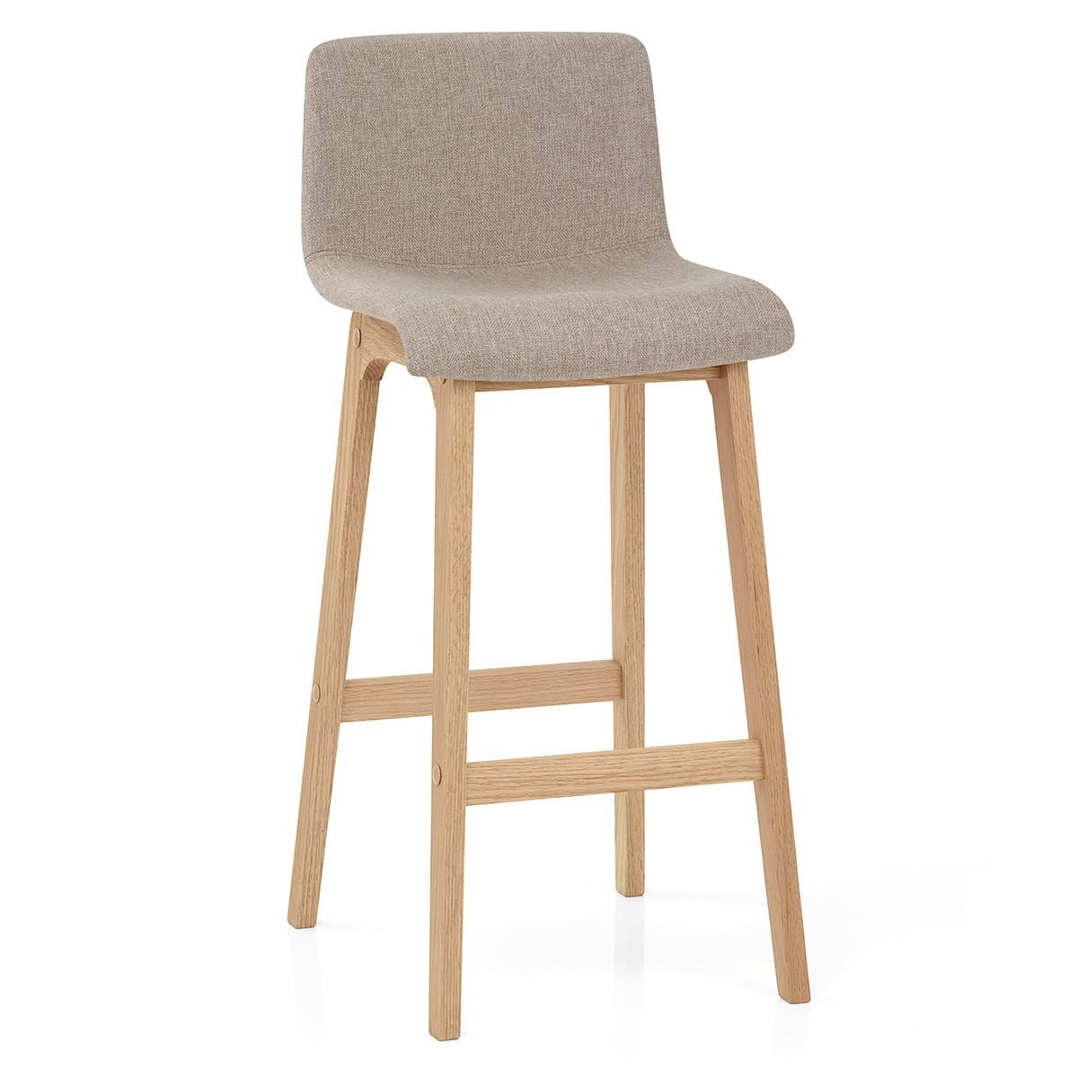 Tabouret de Bar Tissu - Haven Taupe