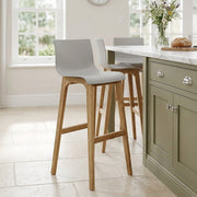 Tabouret de Bar Résine Bois - Haut Drift Gris 
