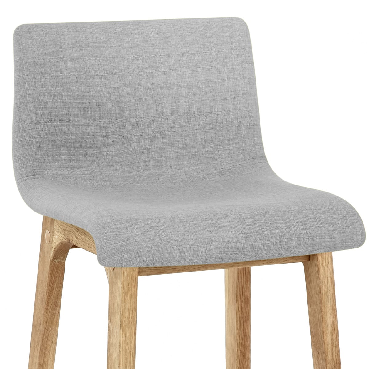 Tabouret de Bar Tissu - Haut Drift Gris Clair