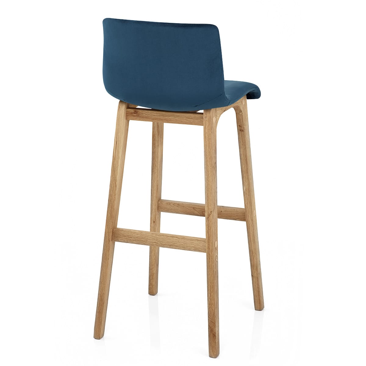 Tabouret de Bar Velours - Haut Drift Bleu