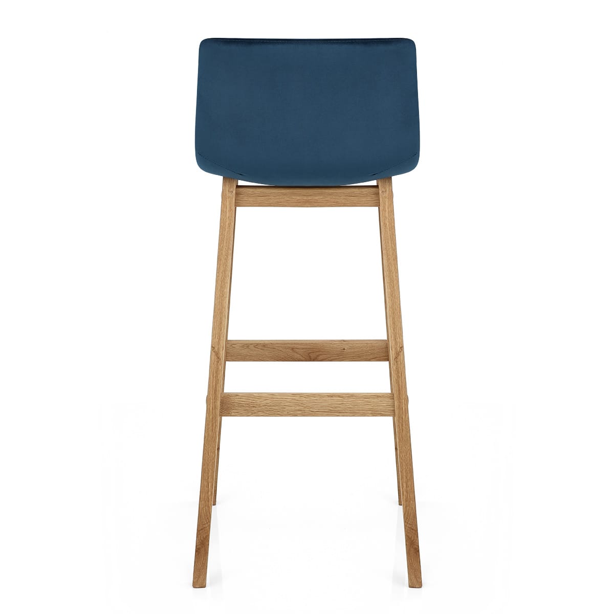 Tabouret de Bar Velours - Haut Drift Bleu