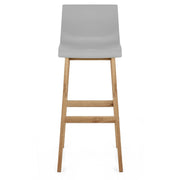 High Drift Oak & Grey Bar Stool