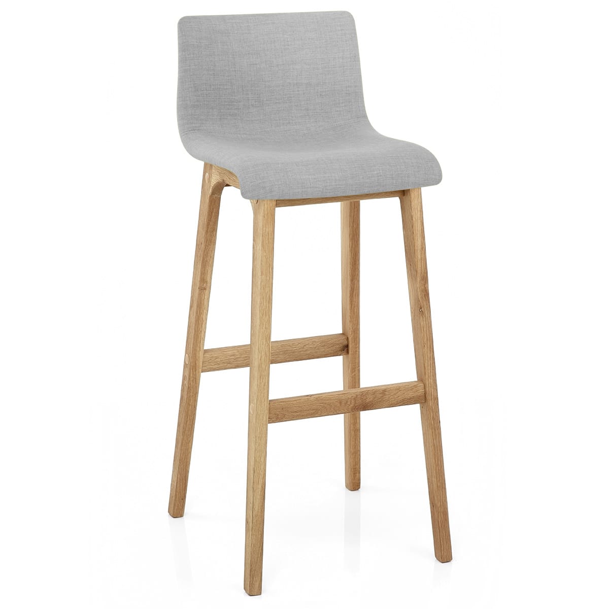 Tabouret de Bar Tissu - Haut Drift Gris Clair