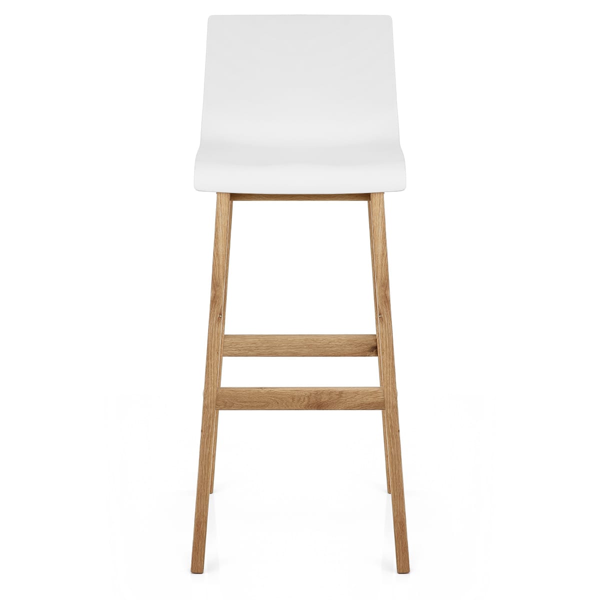 Tabouret de Bar Résine Bois - Haut Drift Blanc 