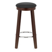 Ikon Kitchen Stool Walnut & Black