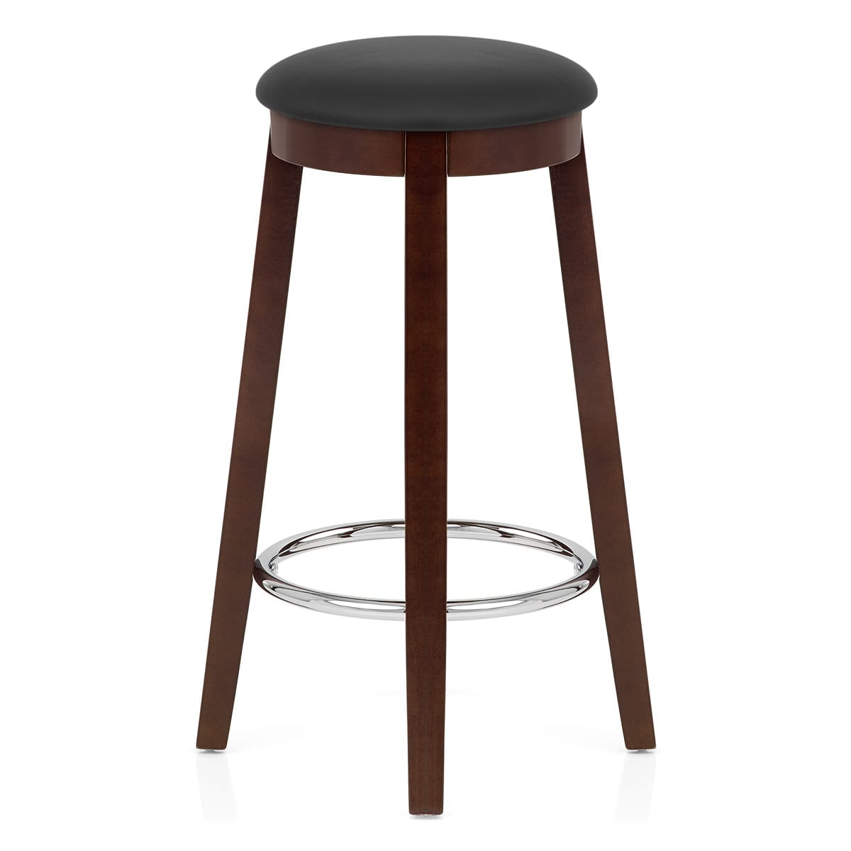 Ikon Kitchen Stool Walnut & Black