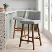 Tabouret de Bar Tissu - Impulse Gris