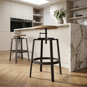 Tabouret de Bar Bois Clair - Industrial Turner Bois 