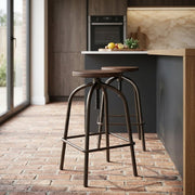 Tabouret de bar Métal - Vice Industrial Noir 