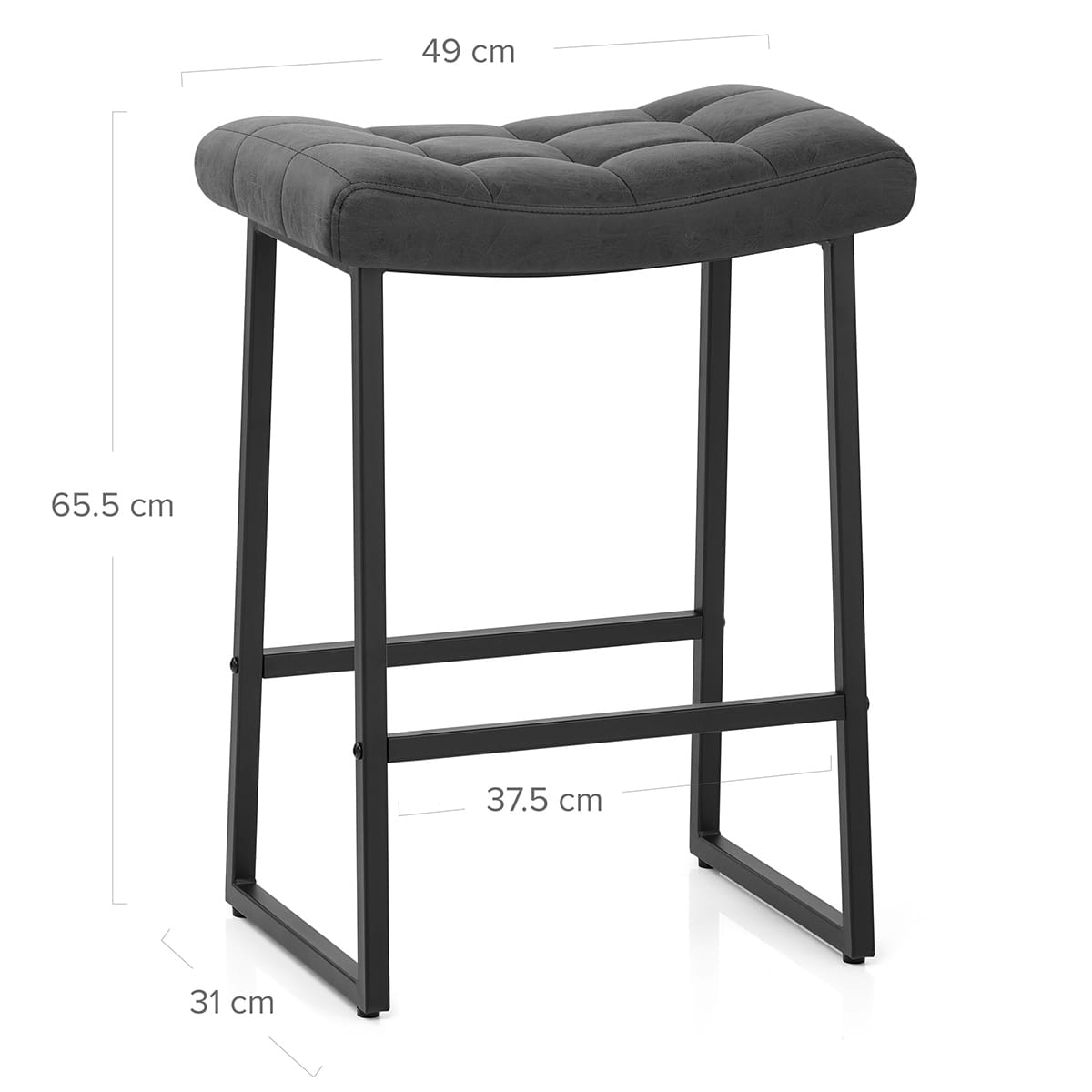 Jago Bar Stool Antique Black