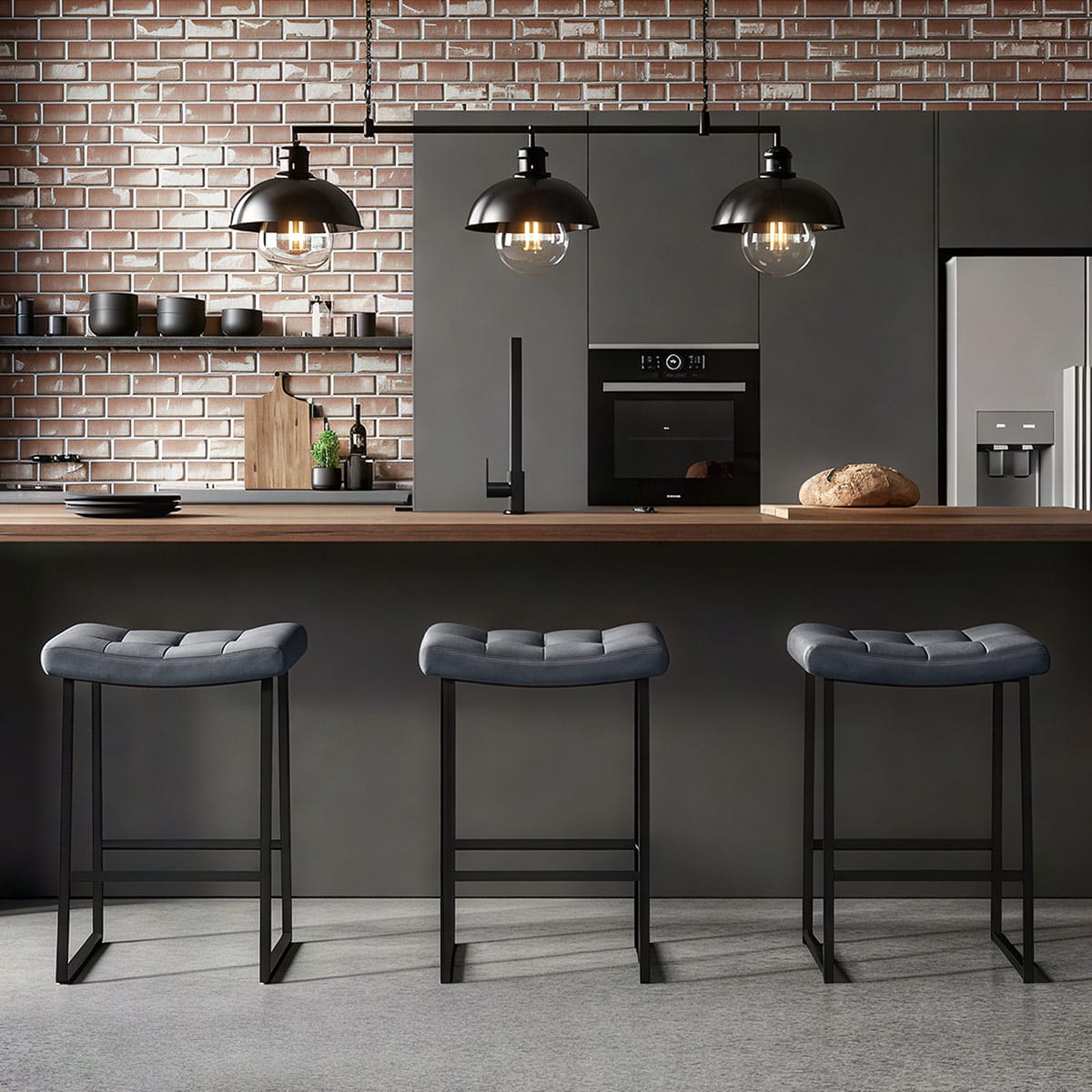 Jago Bar Stool Antique Blue