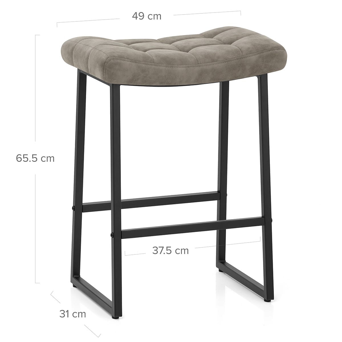 Tabouret Faux - Jago Gris Antique