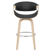 Jefferson Wooden Bar Stool Black