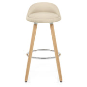 Jive Wooden Stool Cream