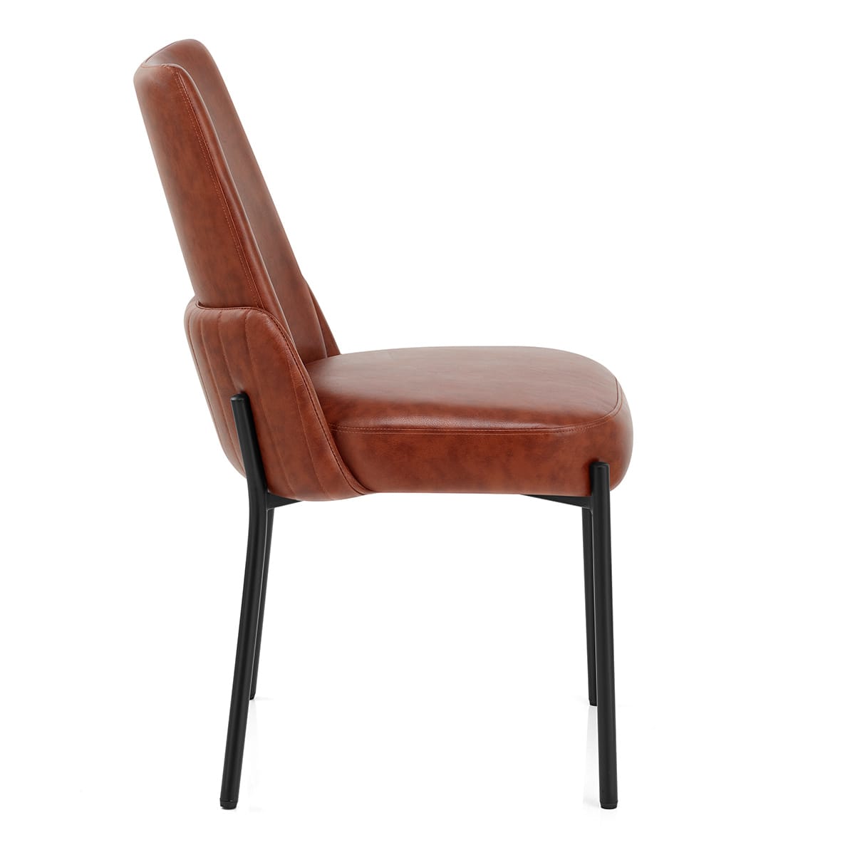Chaise Faux Cuir - Juno Marron