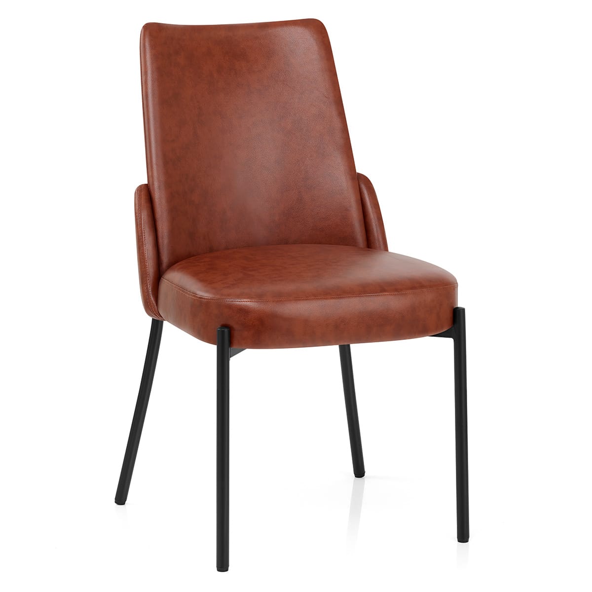 Chaise Faux Cuir - Juno Marron