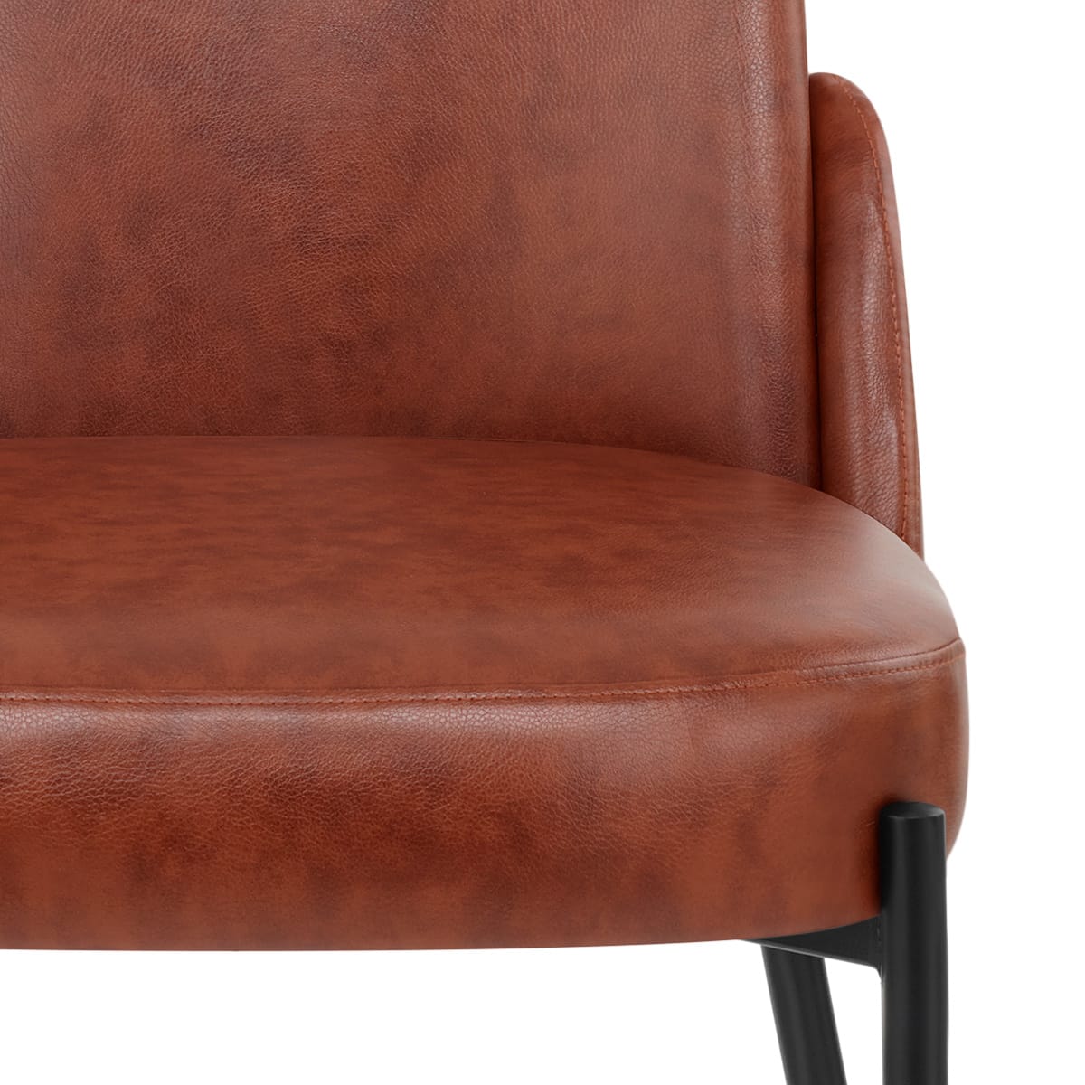 Chaise Faux Cuir - Juno Marron