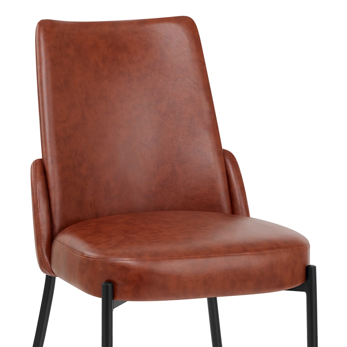 Chaise Faux Cuir - Juno Marron