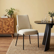 Chaise Faux Cuir - Juno Crème