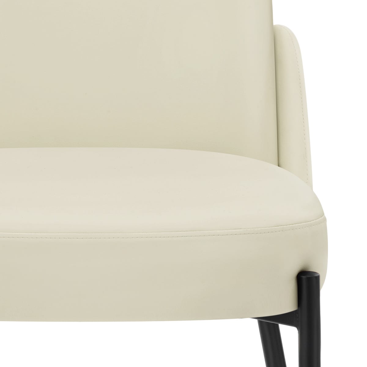 Chaise Faux Cuir - Juno Crème