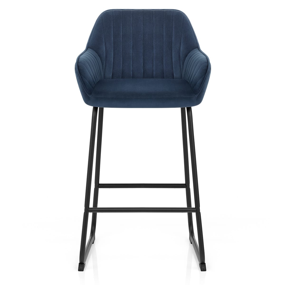 Chaise de Bar Velours - Kanto Bleu 