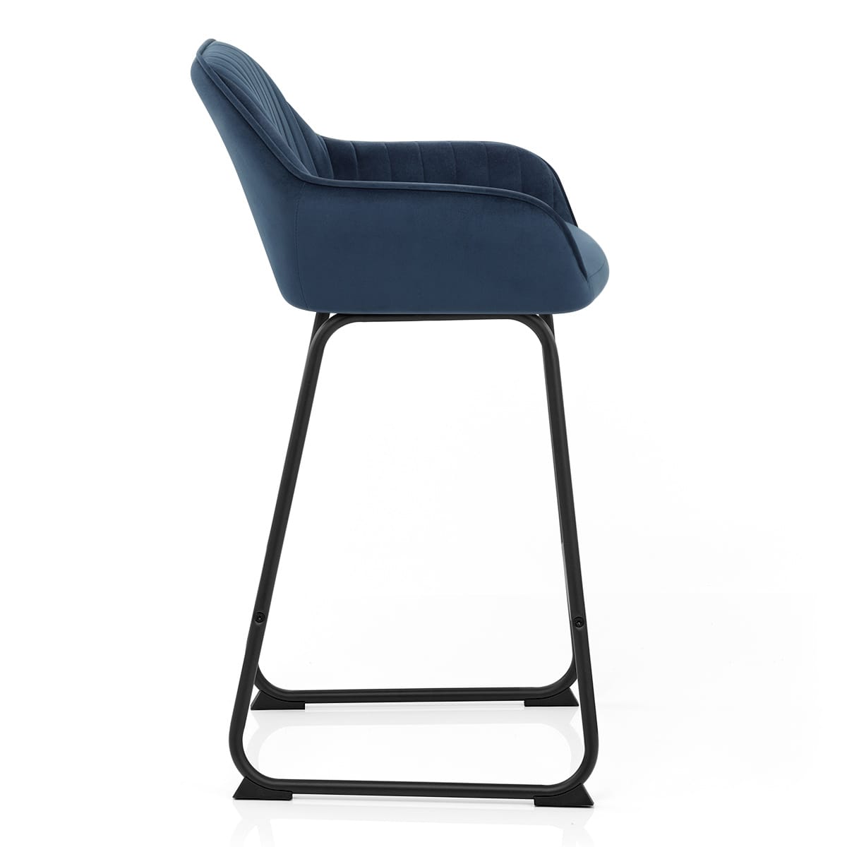 Chaise de Bar Velours - Kanto Bleu 