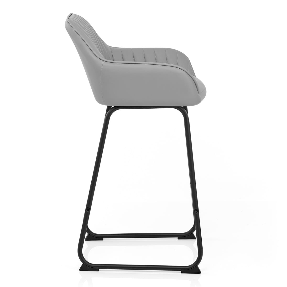 Chaise de Bar Faux Cuir - Kanto Gris 