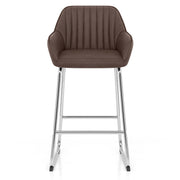 Kanto Chrome Stool Brown