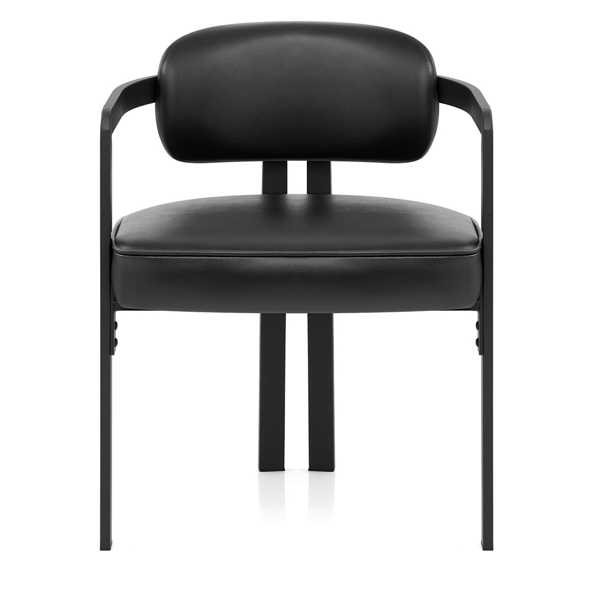 Chaise Cuir Véritable - Kara Noir