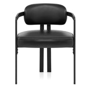 Chaise Cuir Véritable - Kara Noir
