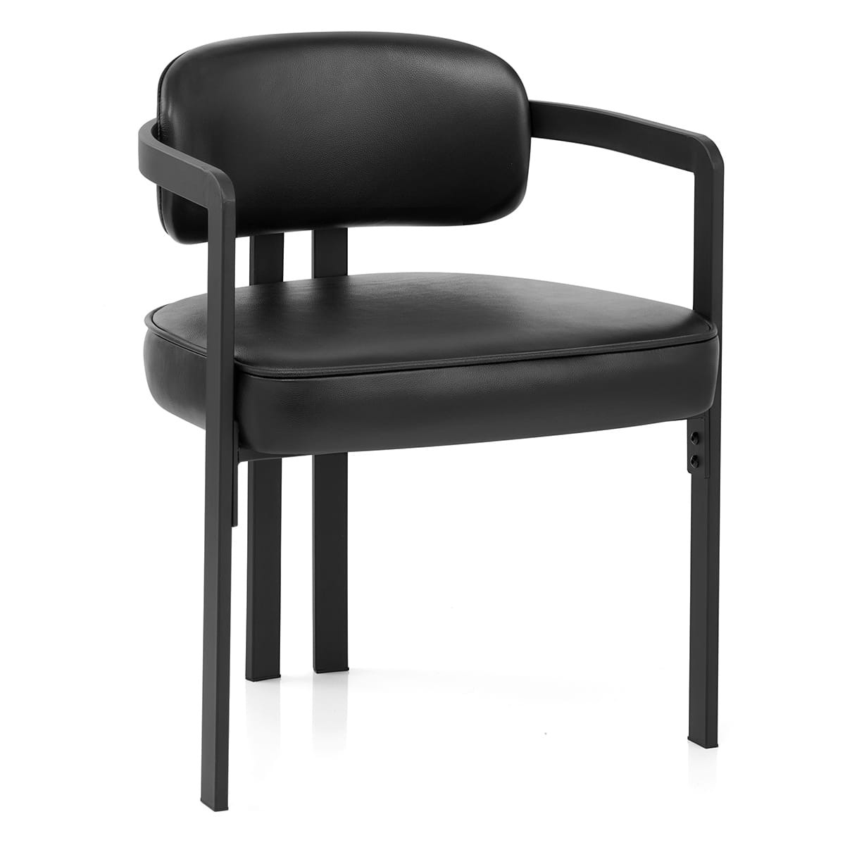 Chaise Cuir Véritable - Kara Noir