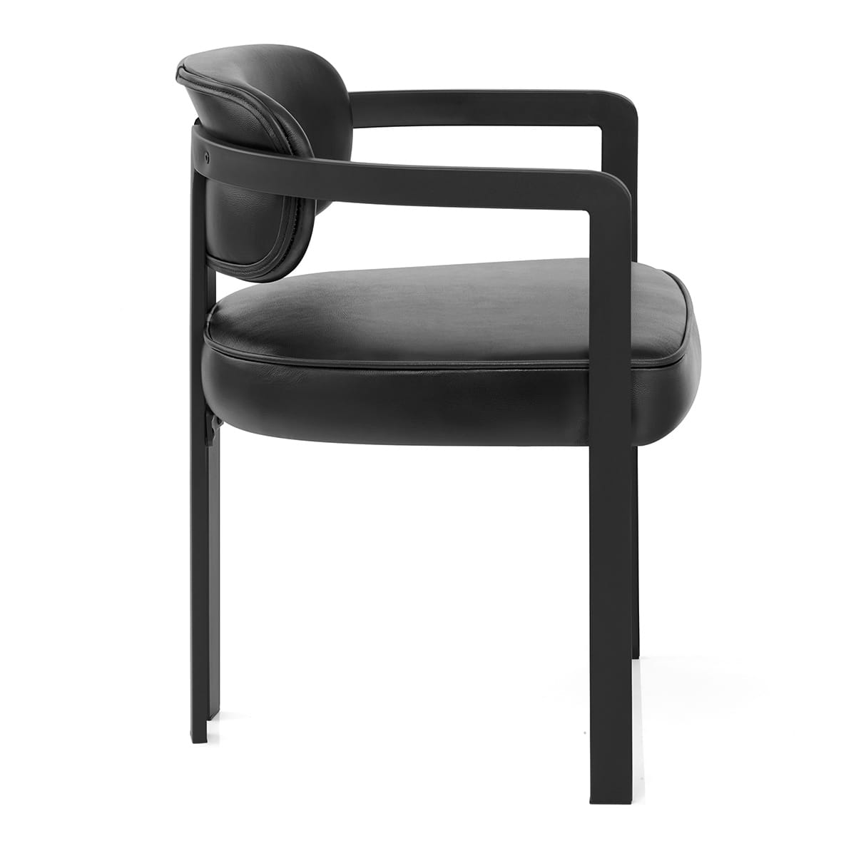 Chaise Cuir Véritable - Kara Noir