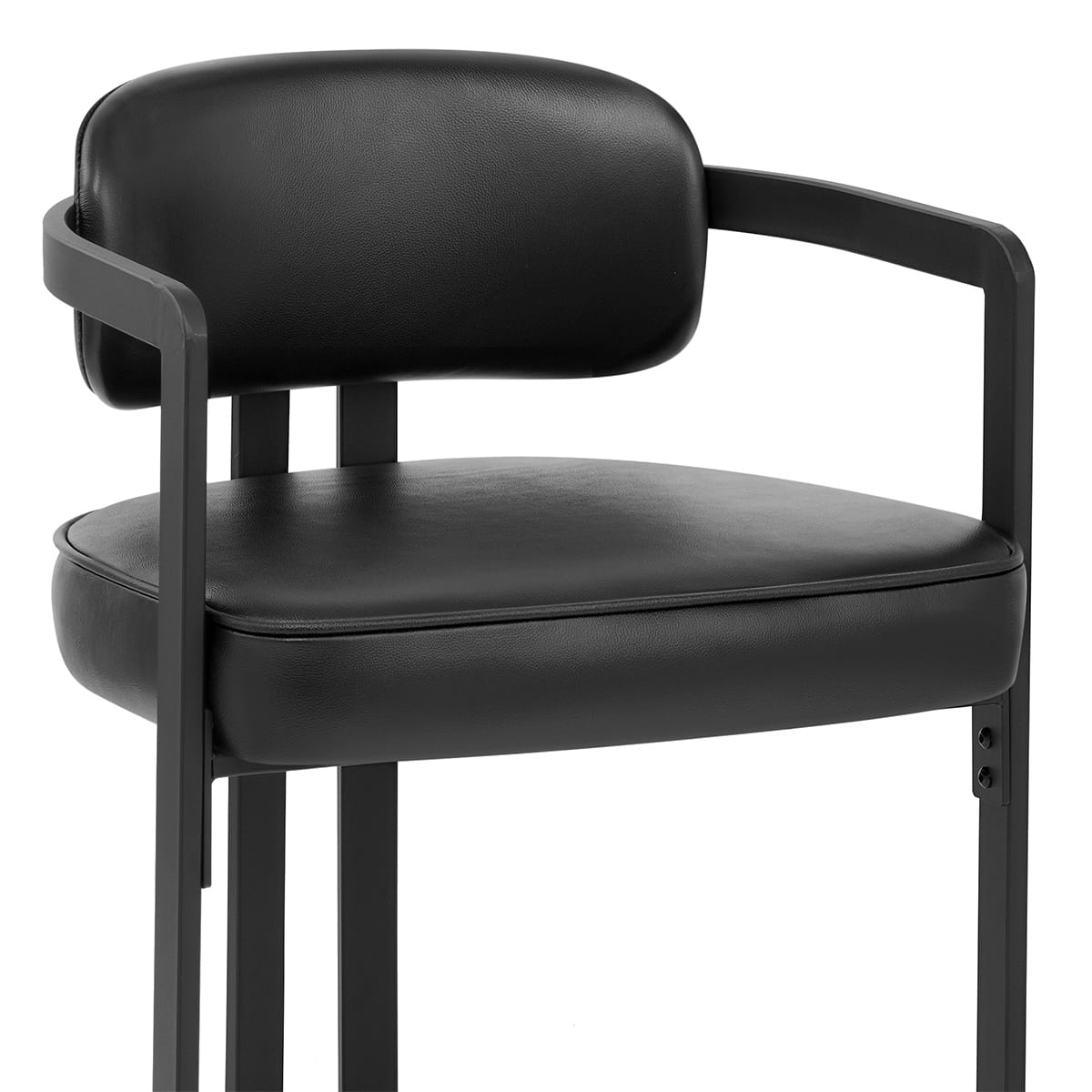 Chaise Cuir Véritable - Kara Noir