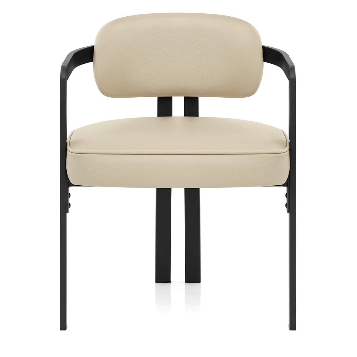 Chaise Cuir Véritable - Kara Crème