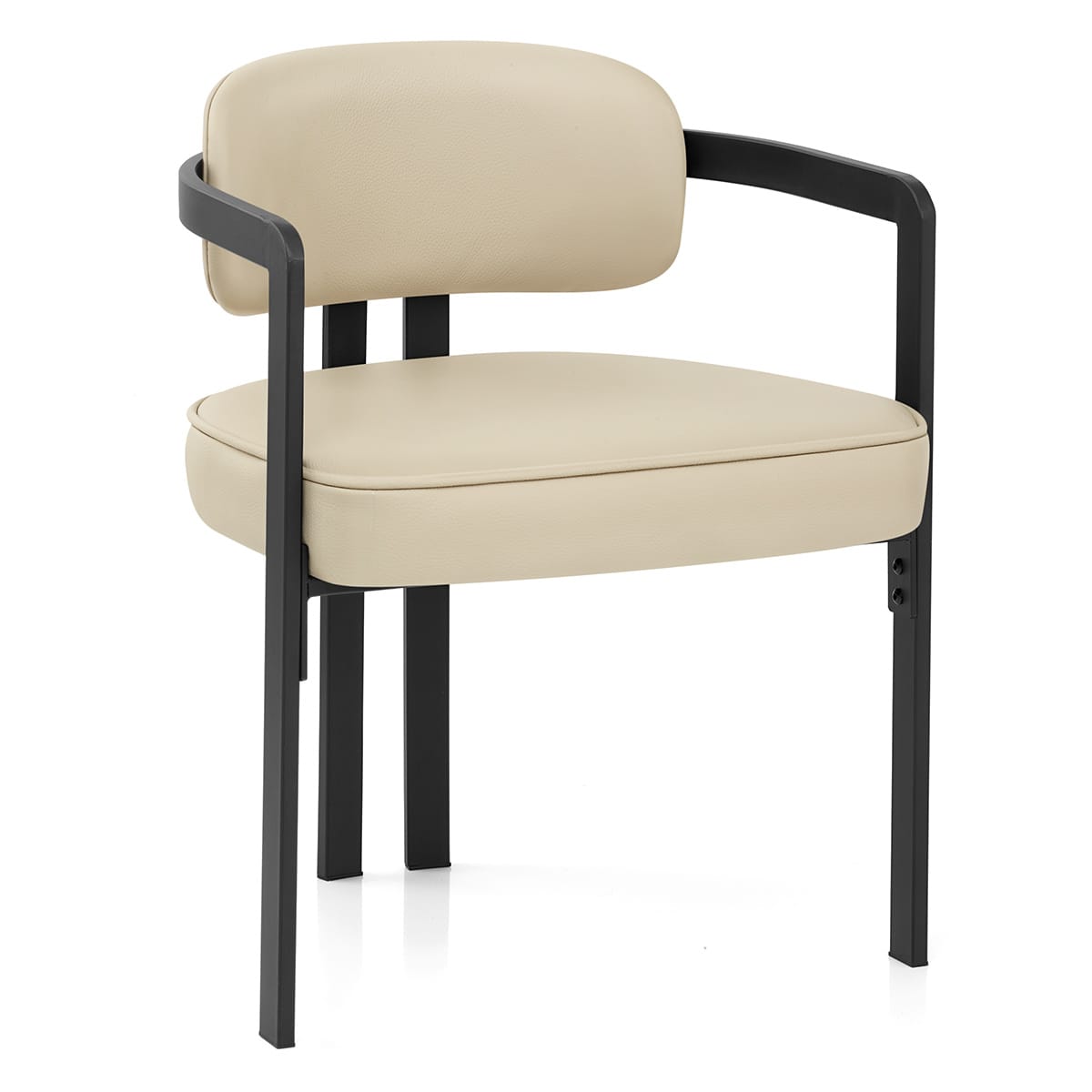 Chaise Cuir Véritable - Kara Crème
