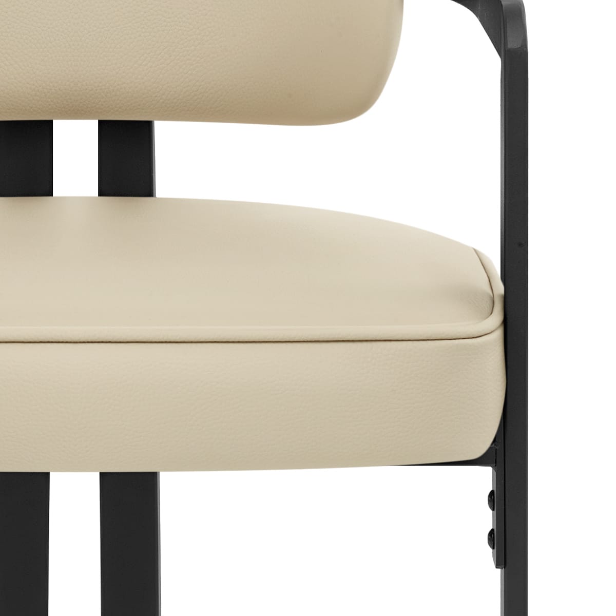 Chaise Cuir Véritable - Kara Crème