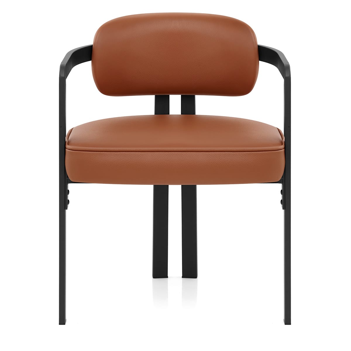 Chaise Cuir Véritable - Kara Marron