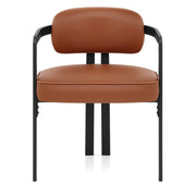Chaise Cuir Véritable - Kara Marron