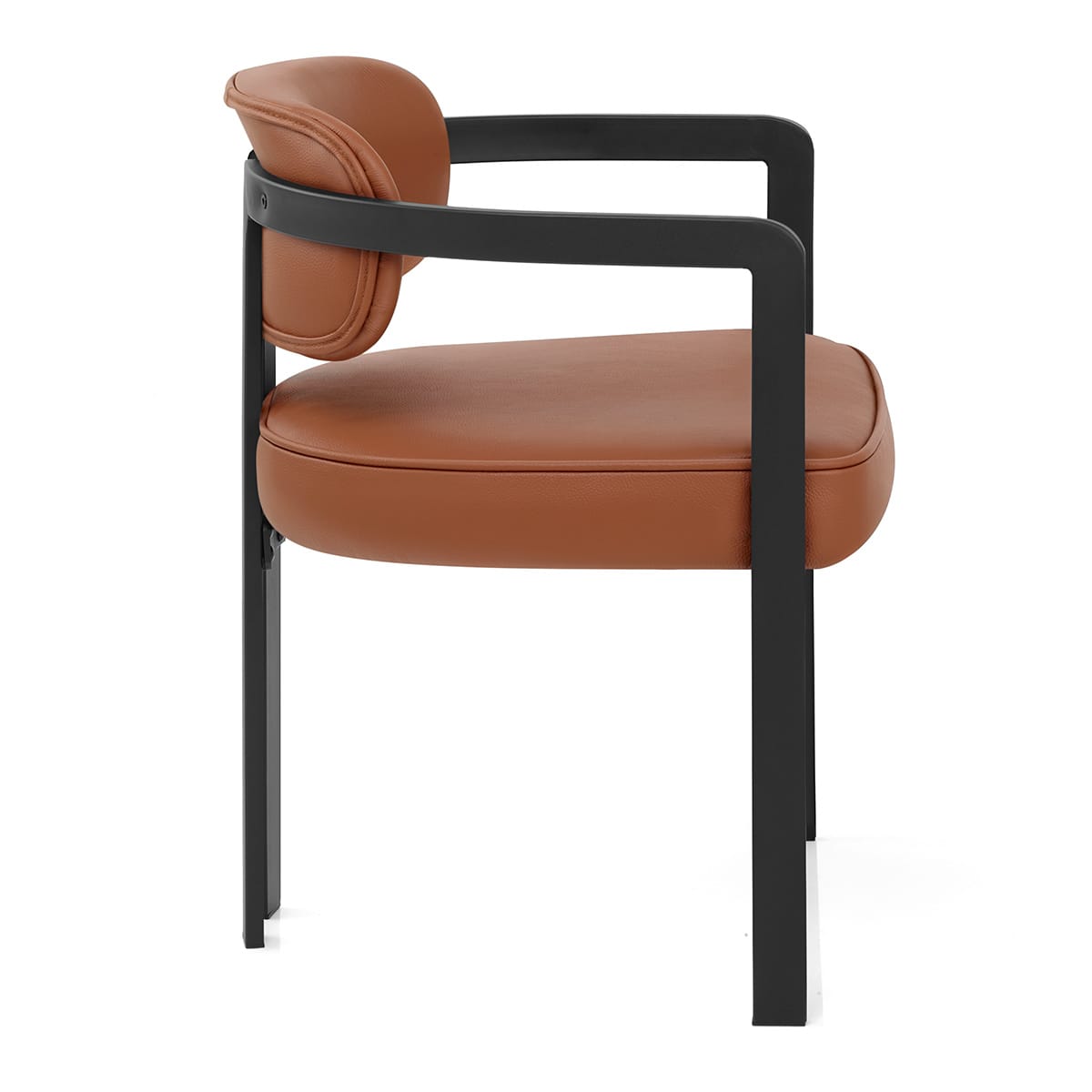 Chaise Cuir Véritable - Kara Marron