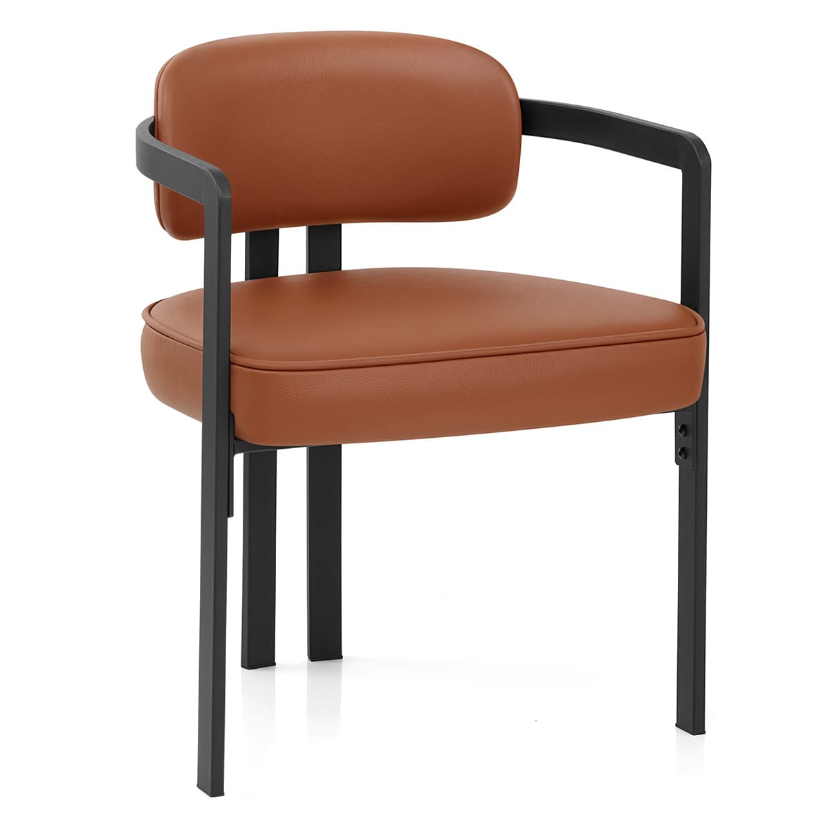 Chaise Cuir Véritable - Kara Marron