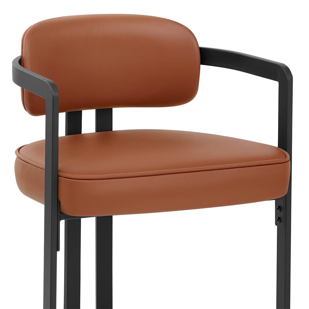 Chaise Cuir Véritable - Kara Marron