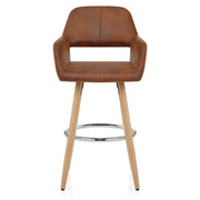 Kite Wooden Stool Antique Brown