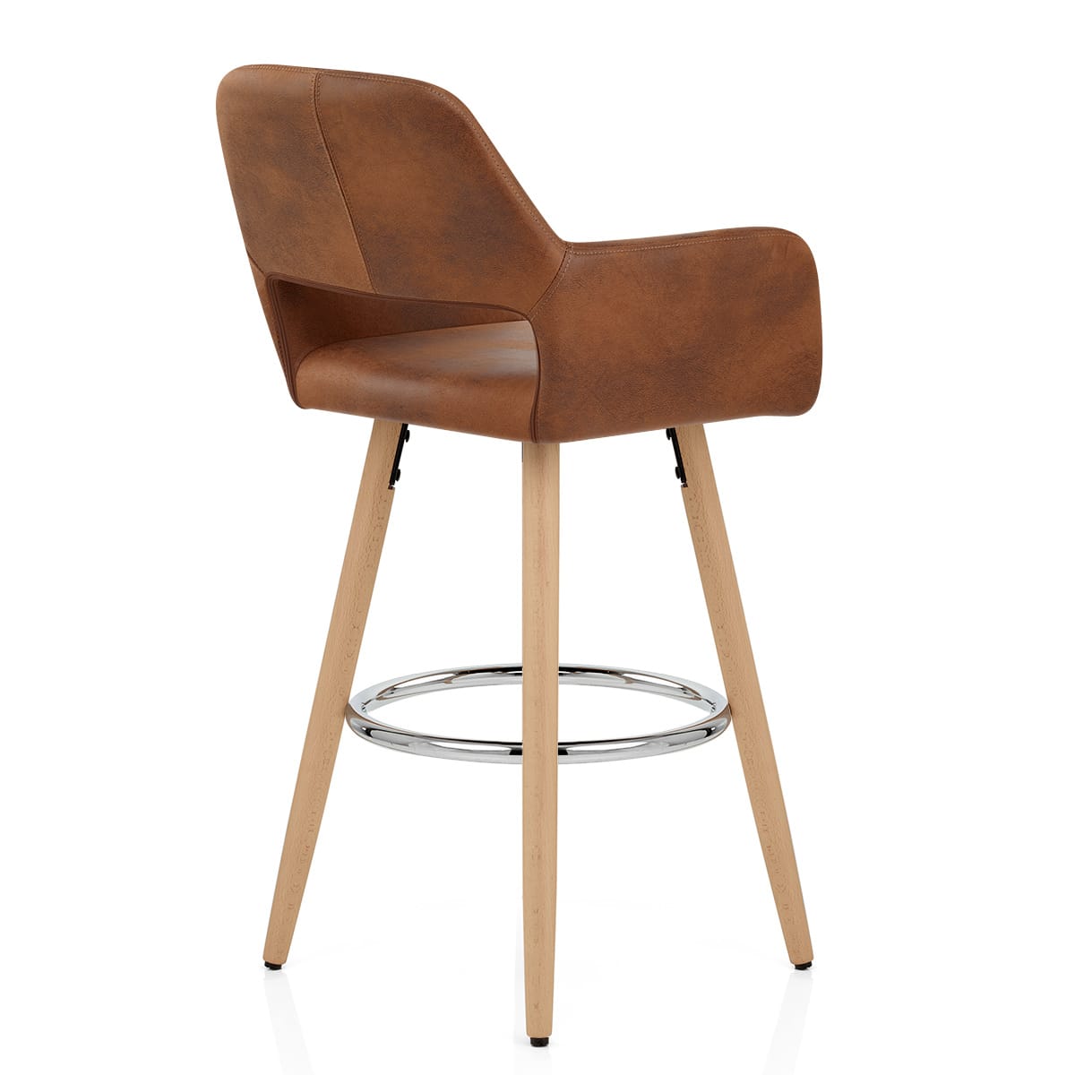 Kite Wooden Stool Antique Brown