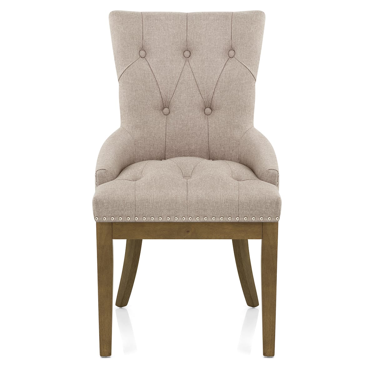 Chaise Chêne Tissu - Knightsbridge Taupe 