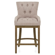 Knightsbridge Oak Stool Tweed Fabric