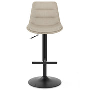 Lattice Stool Beige Fabric