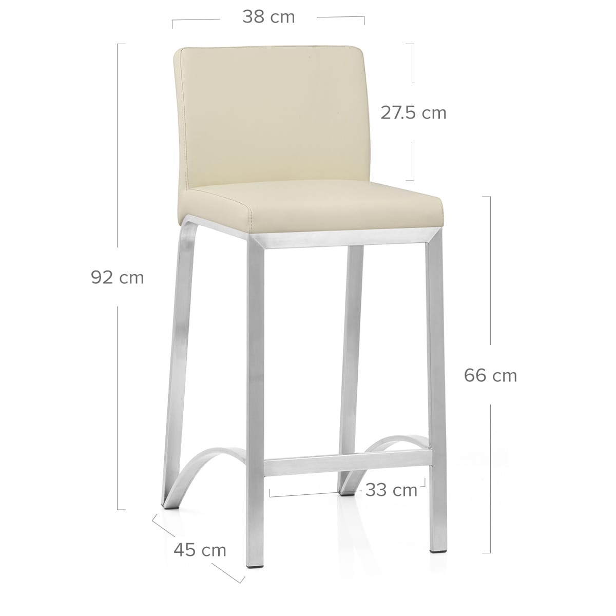Leah Brushed Stool Cream