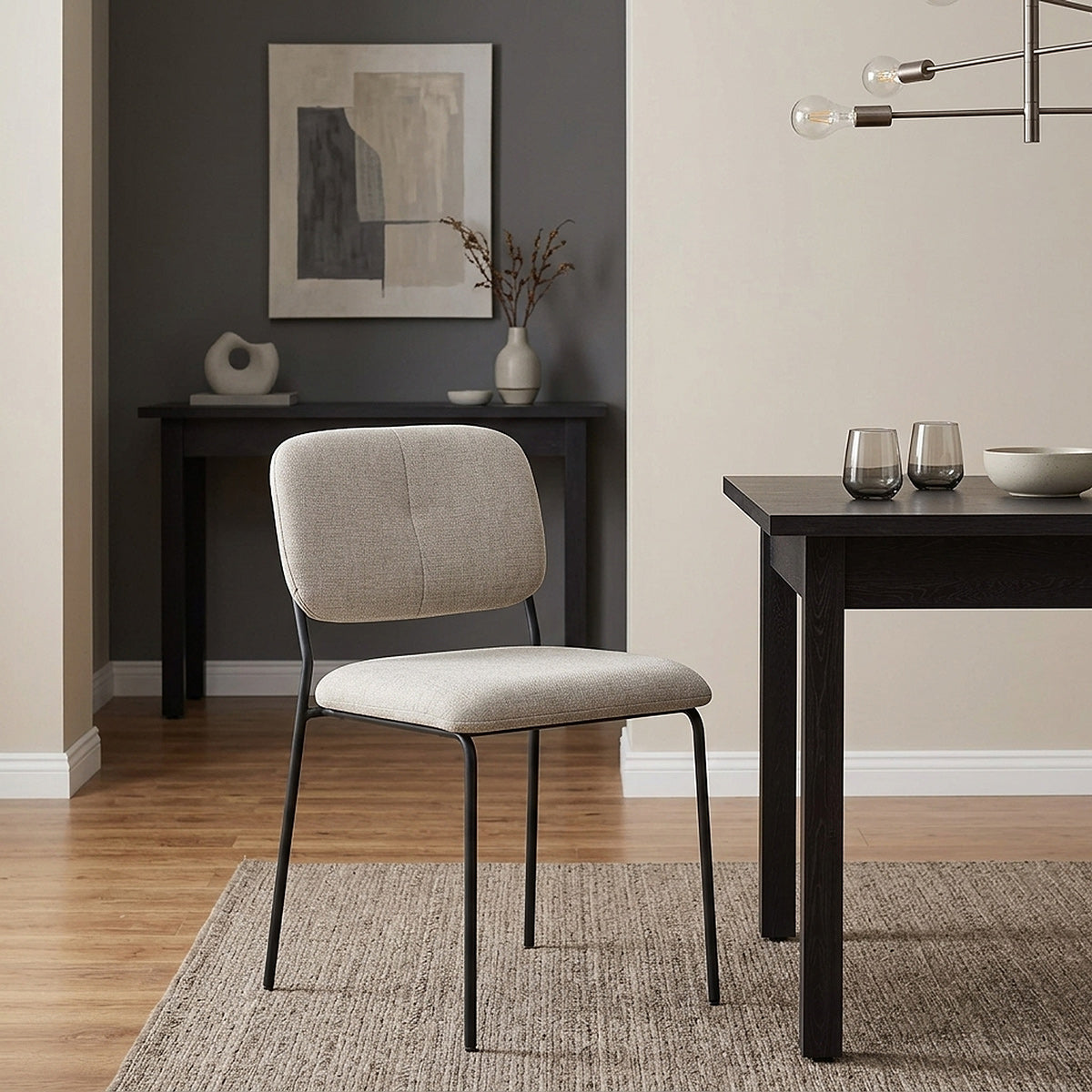 Chaise Tissu Empilable - Lila Crème