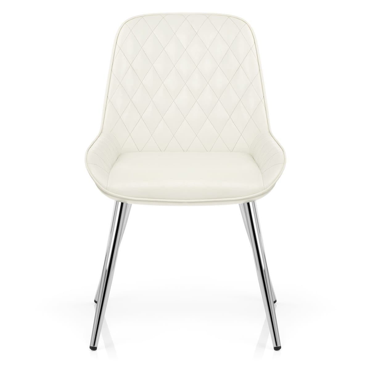 Lincoln Chrome Chair Antique Cream