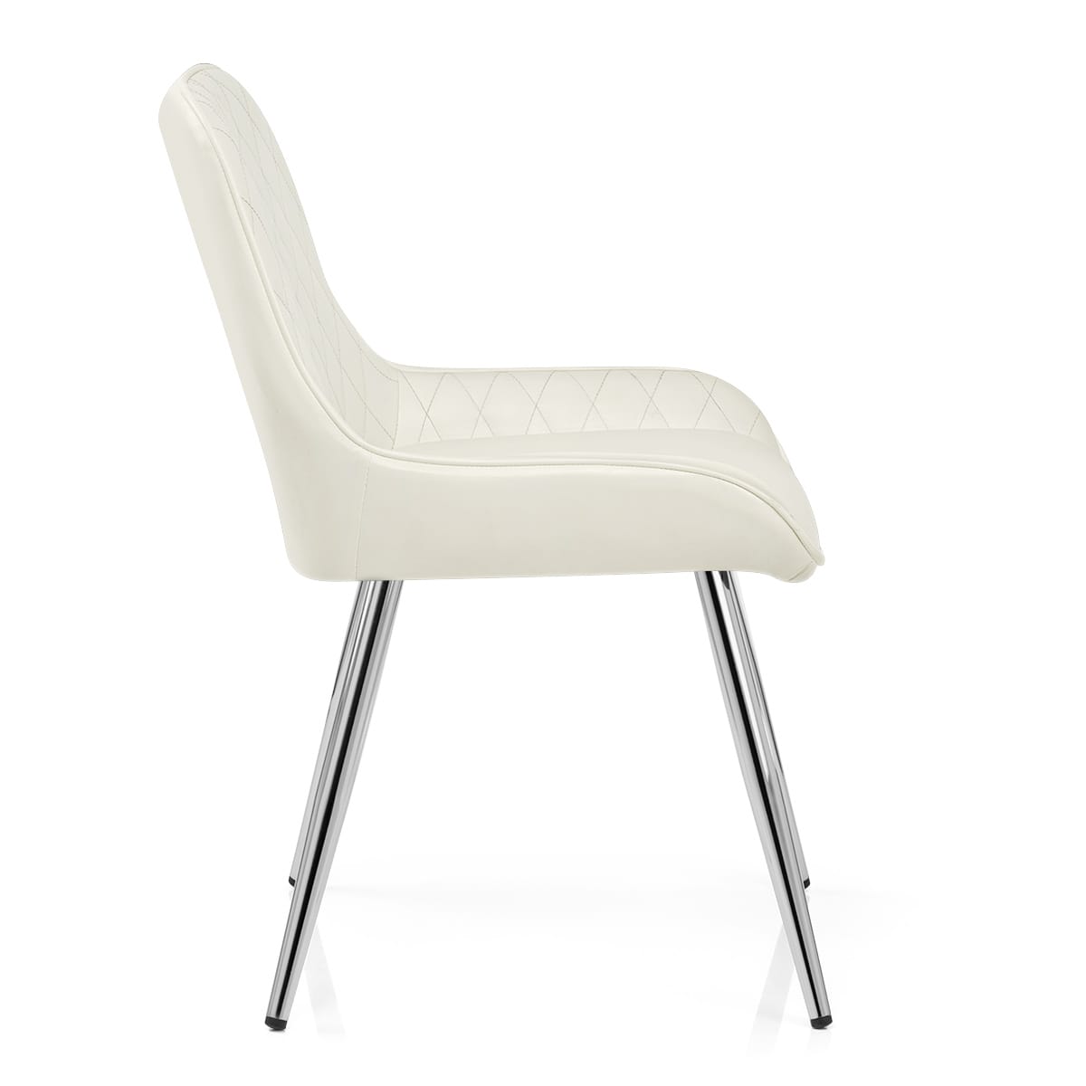 Lincoln Chrome Chair Antique Cream